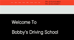 Desktop Screenshot of bobbysdrivingschool.com